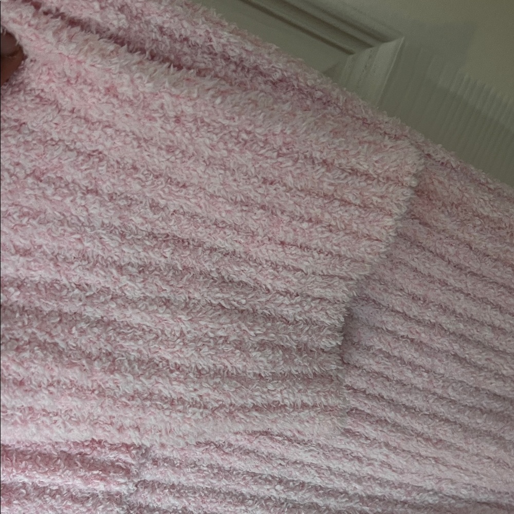 Elegant Pink Cowl Neck Sweater Dress - Picture 12 of 14